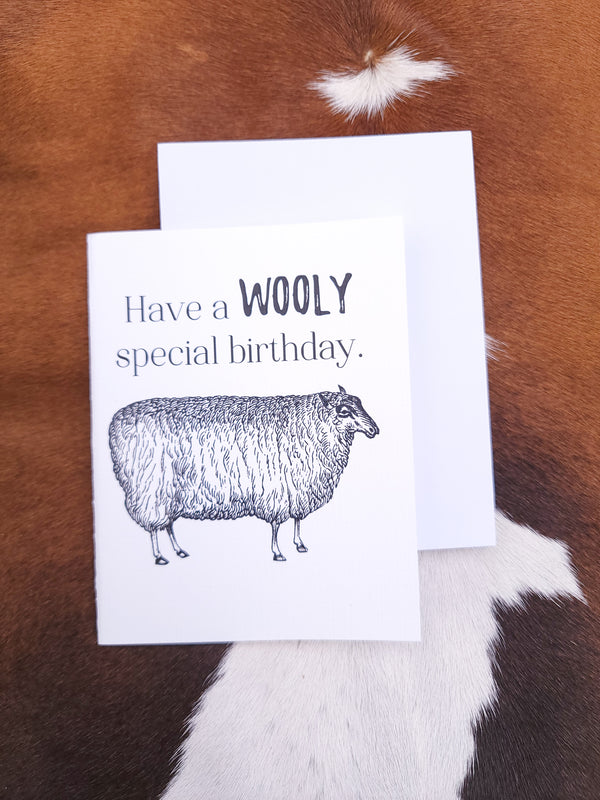WOOLY Special Birthday-Stationery-Crooked Horn Company, Online Women's Fashion Boutique in San Tan Valley, Arizona 85140