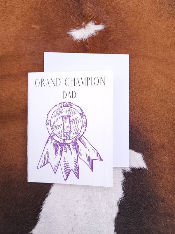 Grand Champion Dad-Stationery-Crooked Horn Company, Online Women's Fashion Boutique in San Tan Valley, Arizona 85140