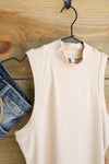 Bella Champagne Tank Top-Shirts-Crooked Horn Company, Online Women's Fashion Boutique in San Tan Valley, Arizona 85140