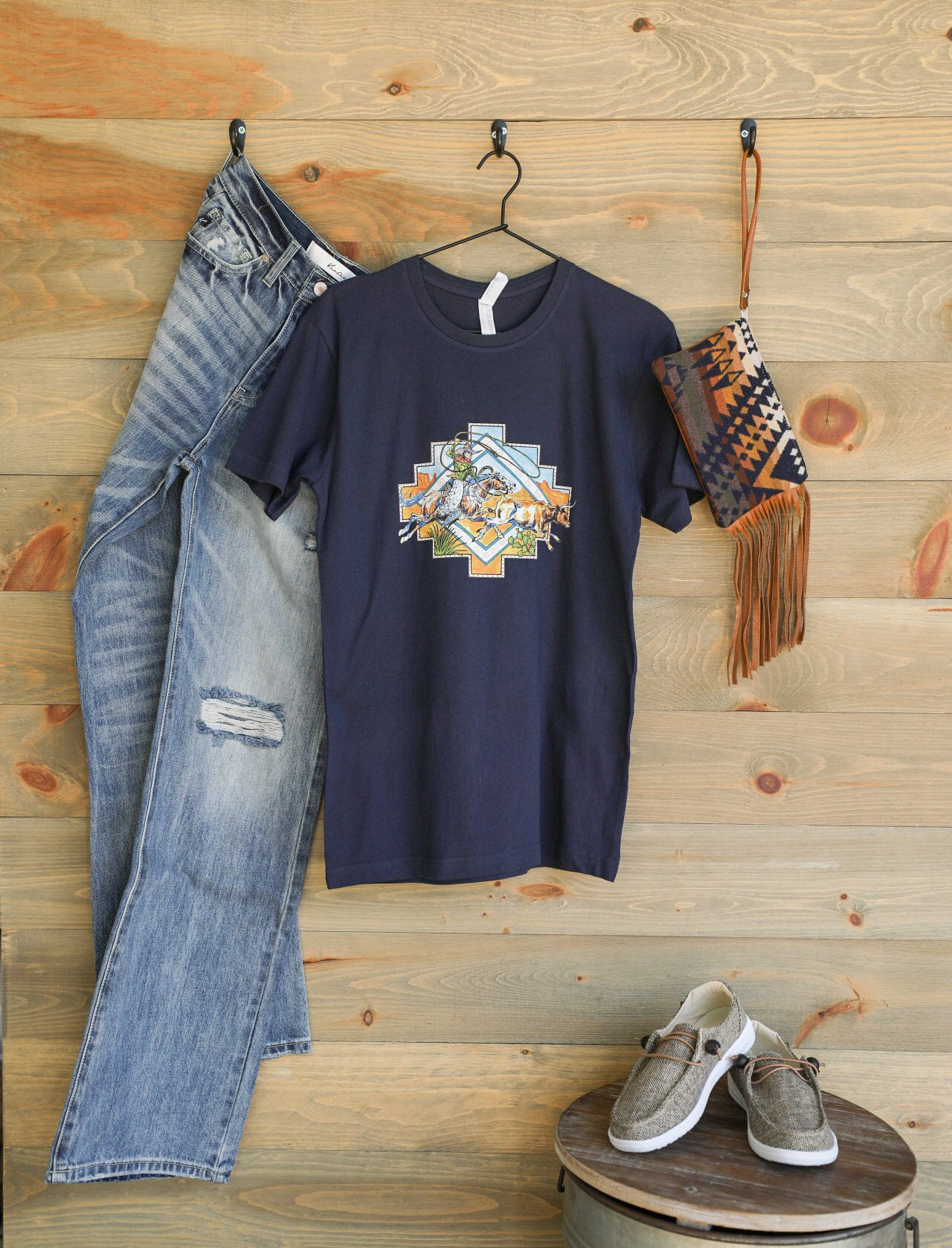 Prickly Pear Cowboy Tee-Graphic Tee-Crooked Horn Company, Online Women's Fashion Boutique in San Tan Valley, Arizona 85140
