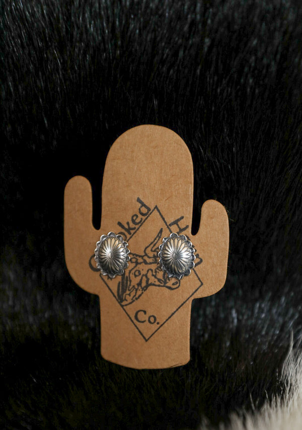 Fluted O Concho Earrings-Jewelry-Crooked Horn Company, Online Women's Fashion Boutique in San Tan Valley, Arizona 85140