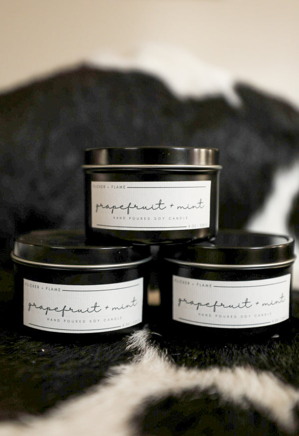 Grapefruit Mint Candle-Home Goods-Crooked Horn Company, Online Women's Fashion Boutique in San Tan Valley, Arizona 85140