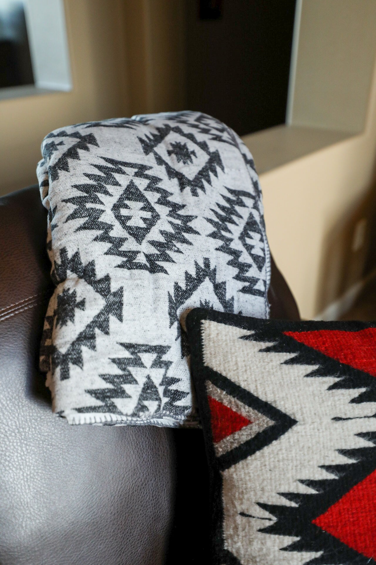 Aztec Throw-Home Goods-Crooked Horn Company, Online Women's Fashion Boutique in San Tan Valley, Arizona 85140