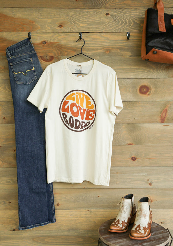 Live Love Rodeo Tee-Graphic Tee-Crooked Horn Company, Online Women's Fashion Boutique in San Tan Valley, Arizona 85140