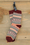 Burgundy Socks-Accessories-Crooked Horn Company, Online Women's Fashion Boutique in San Tan Valley, Arizona 85140