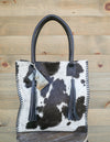 Granizo Black White Tote-Purses/Bags-Crooked Horn Company, Online Women's Fashion Boutique in San Tan Valley, Arizona 85140