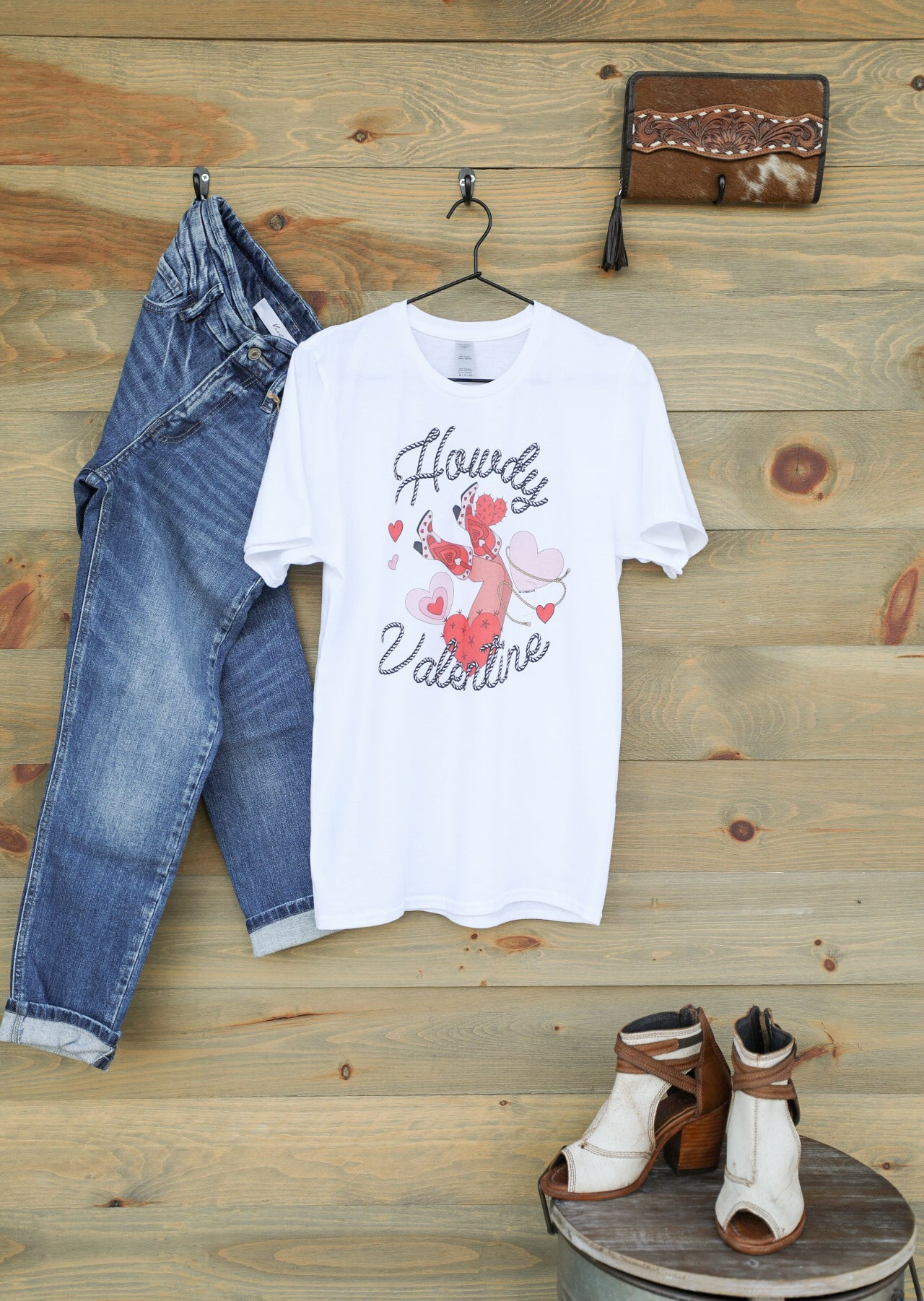 Howdy Valentine Tee-Graphic Tee-Crooked Horn Company, Online Women's Fashion Boutique in San Tan Valley, Arizona 85140