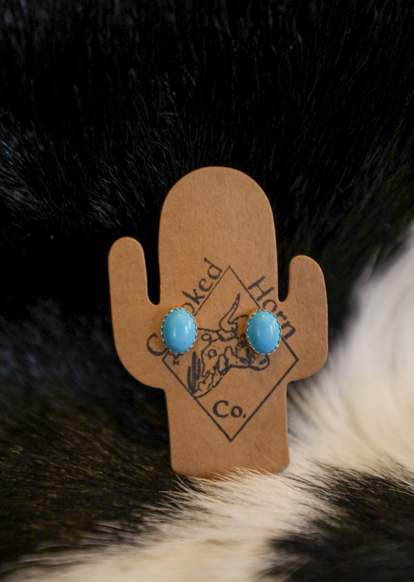 Genuine Turquoise Earrings-Jewelry-Crooked Horn Company, Online Women's Fashion Boutique in San Tan Valley, Arizona 85140