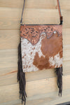 Brown Scalloped CC Bag-Purses/Bags-Crooked Horn Company, Online Women's Fashion Boutique in San Tan Valley, Arizona 85140