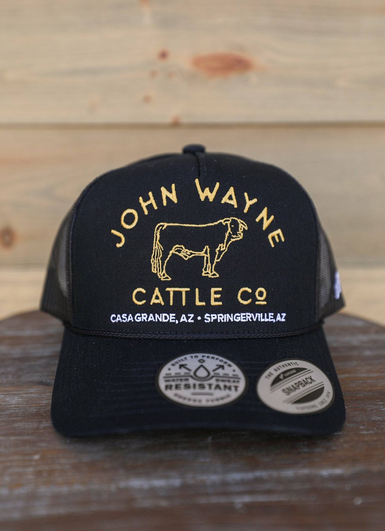 John Wayne Black Hat-Accessories-Crooked Horn Company, Online Women's Fashion Boutique in San Tan Valley, Arizona 85140