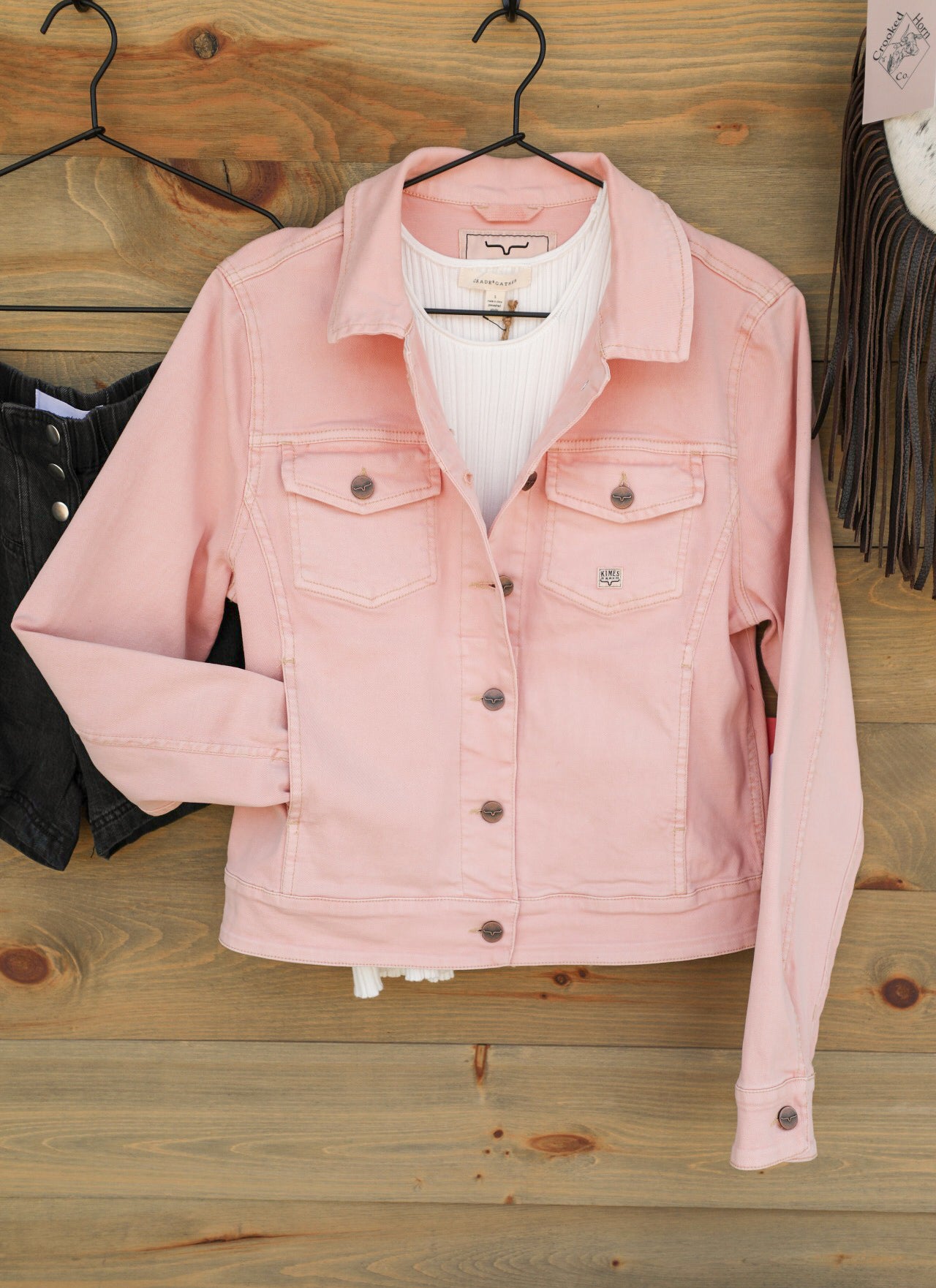 Winslow Trucker Jacket-Jacket-Crooked Horn Company, Online Women's Fashion Boutique in San Tan Valley, Arizona 85140