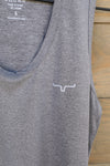 KR Tech Tank Top Grey-Lounge / Activewear-Crooked Horn Company, Online Women's Fashion Boutique in San Tan Valley, Arizona 85140