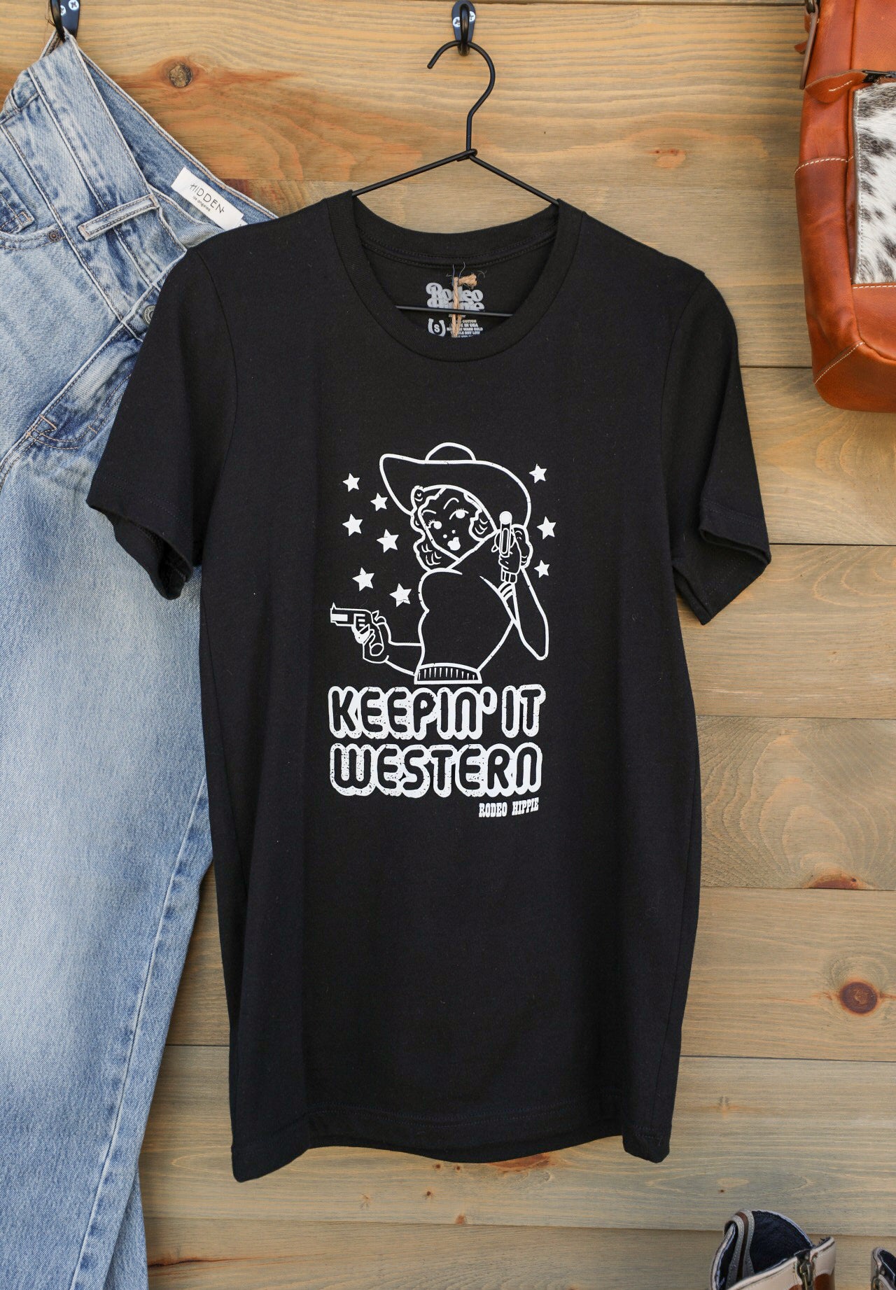 Keep Western Tee-Graphic Tee-Crooked Horn Company, Online Women's Fashion Boutique in San Tan Valley, Arizona 85140