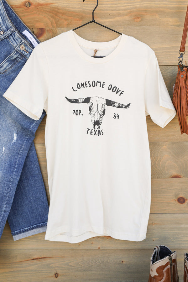 Lonesome Dove Tee-Graphic Tee-Crooked Horn Company, Online Women's Fashion Boutique in San Tan Valley, Arizona 85140