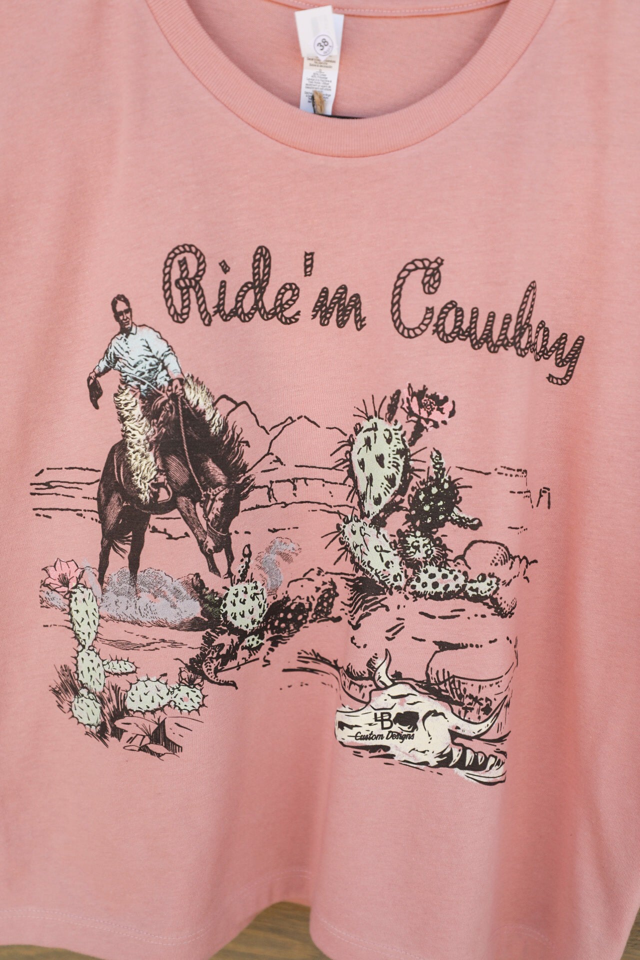 Ride 'Em Tee-Graphic Tee-Crooked Horn Company, Online Women's Fashion Boutique in San Tan Valley, Arizona 85140