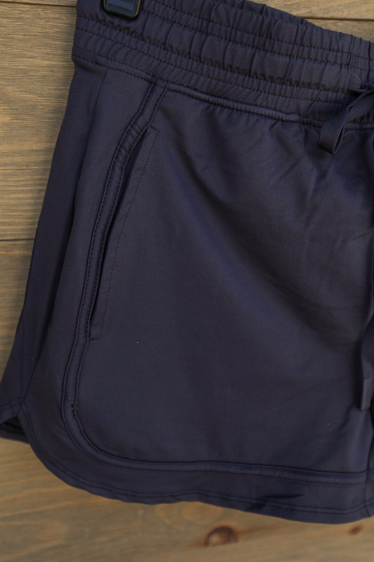 Helalia Charcoal Blue Shorts-Lounge / Activewear-Crooked Horn Company, Online Women's Fashion Boutique in San Tan Valley, Arizona 85140