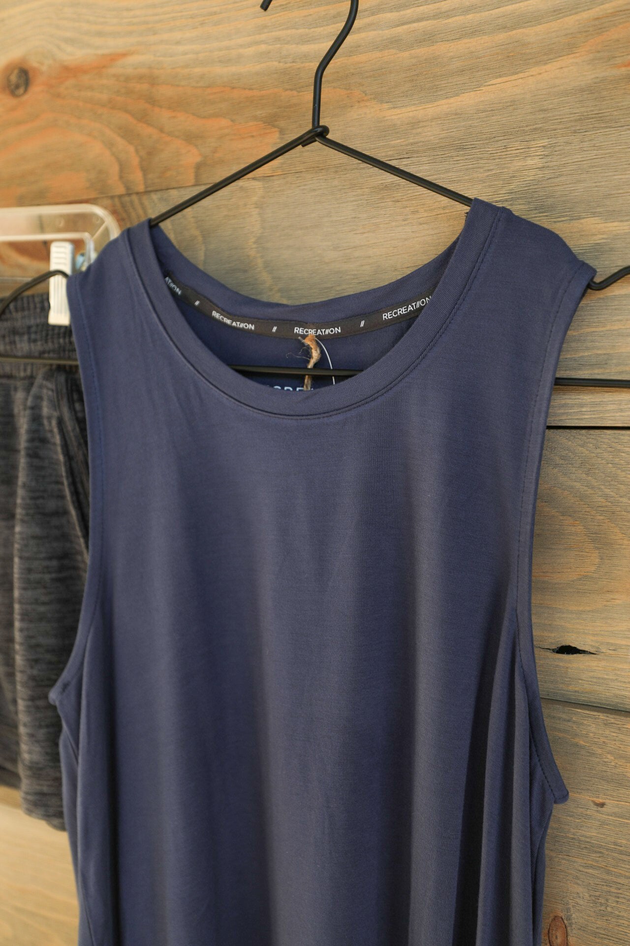 Arielle Navy Tank Top-Lounge / Activewear-Crooked Horn Company, Online Women's Fashion Boutique in San Tan Valley, Arizona 85140