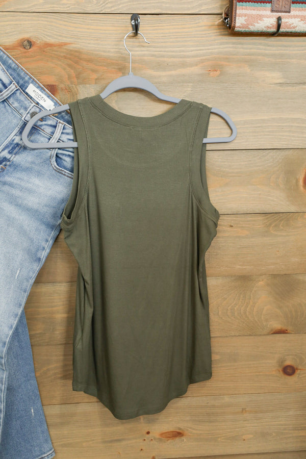 Cleo Tawny Tank Top-Shirts-Crooked Horn Company, Online Women's Fashion Boutique in San Tan Valley, Arizona 85140