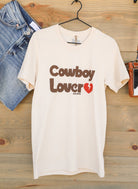 Cowboy Lover Tee-Graphic Tee-Crooked Horn Company, Online Women's Fashion Boutique in San Tan Valley, Arizona 85140